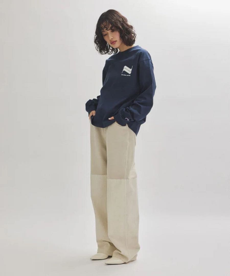 パンツ AMOMENTO DRAWSTRING DENIM PANTS