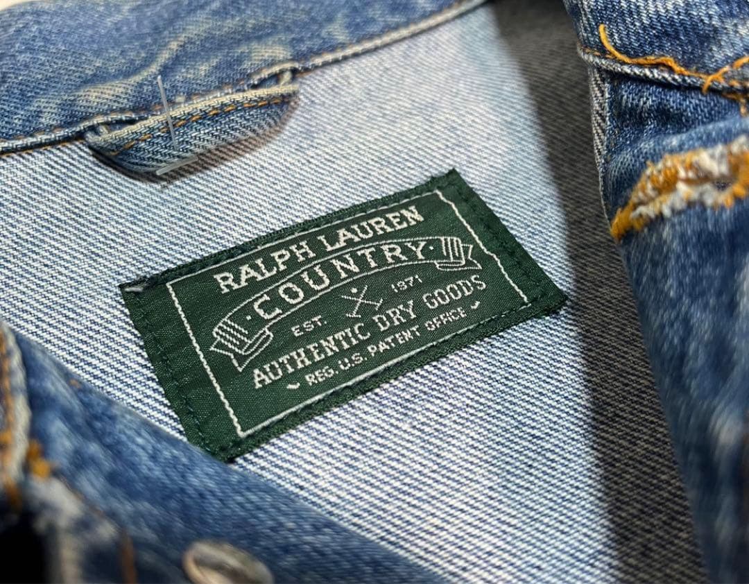 90s POLO COUNTRY デニムジャケット M