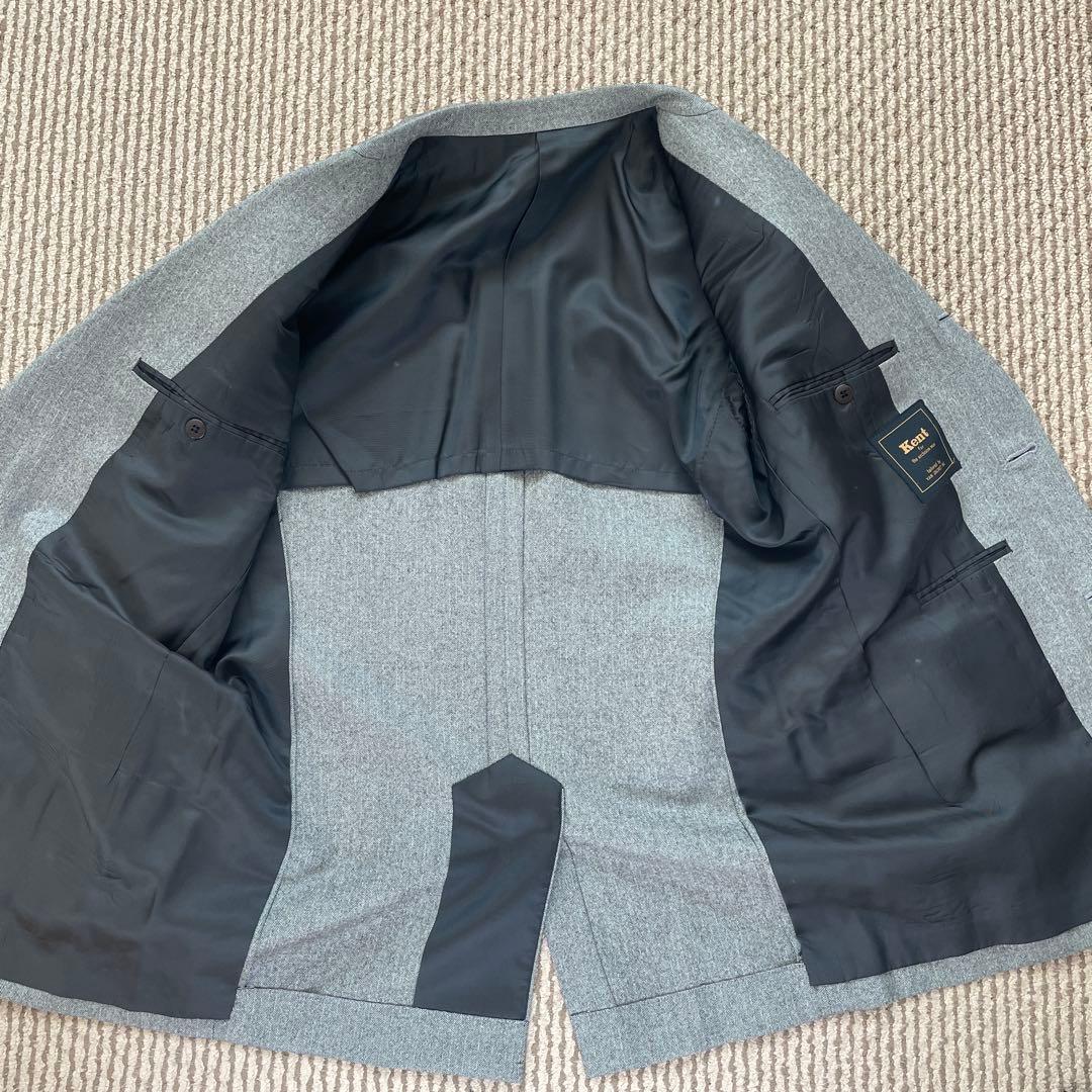 Kent メンズ　スーツ　スリーピース　セット　ウール100% ヘリンボーン