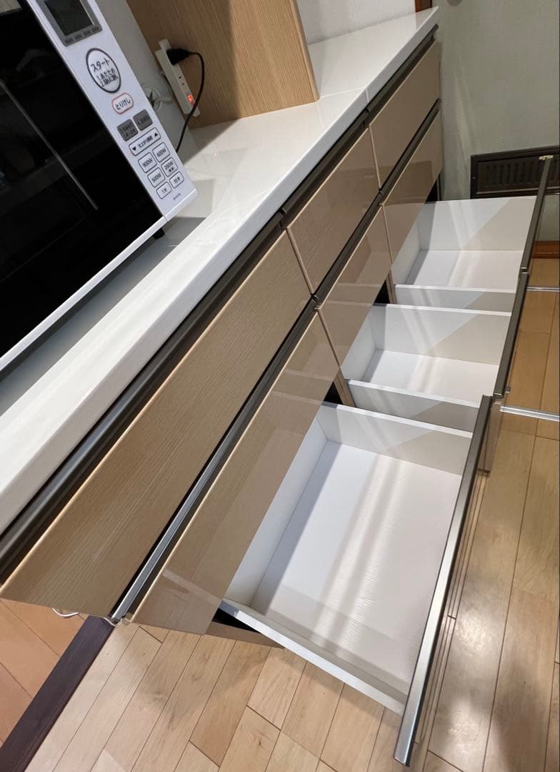 美品　ニトリ　食器棚　カウンター付き　高さ190cm幅100cm