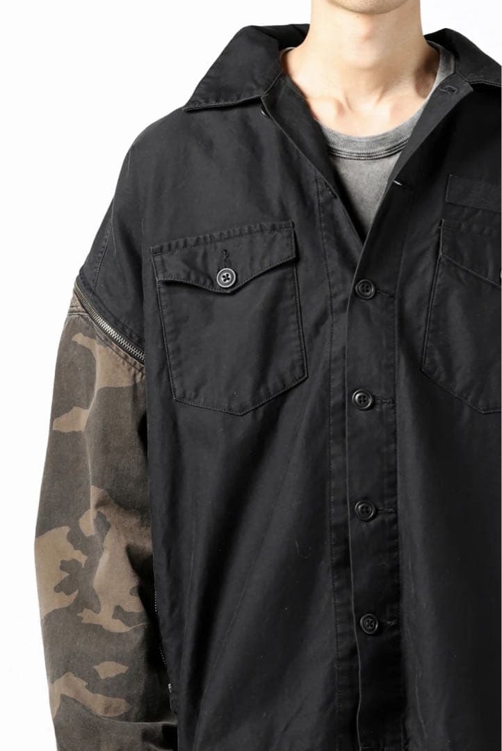 ち*み様 FACETASM ZIPPER ARMY SHIRT JACKET