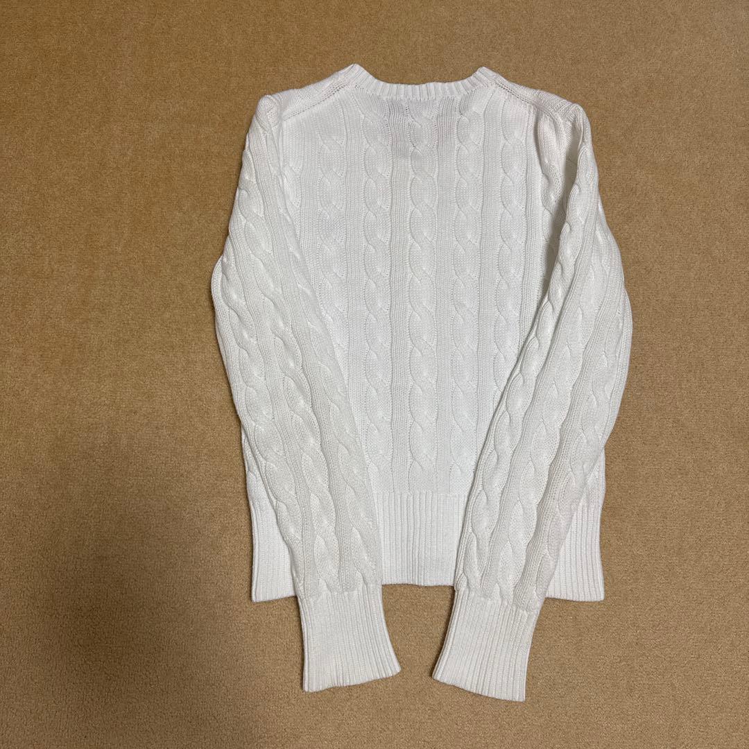 POLO ラルフローレン ケーブルニットコットンカーディガン ポロシャツ ポニー