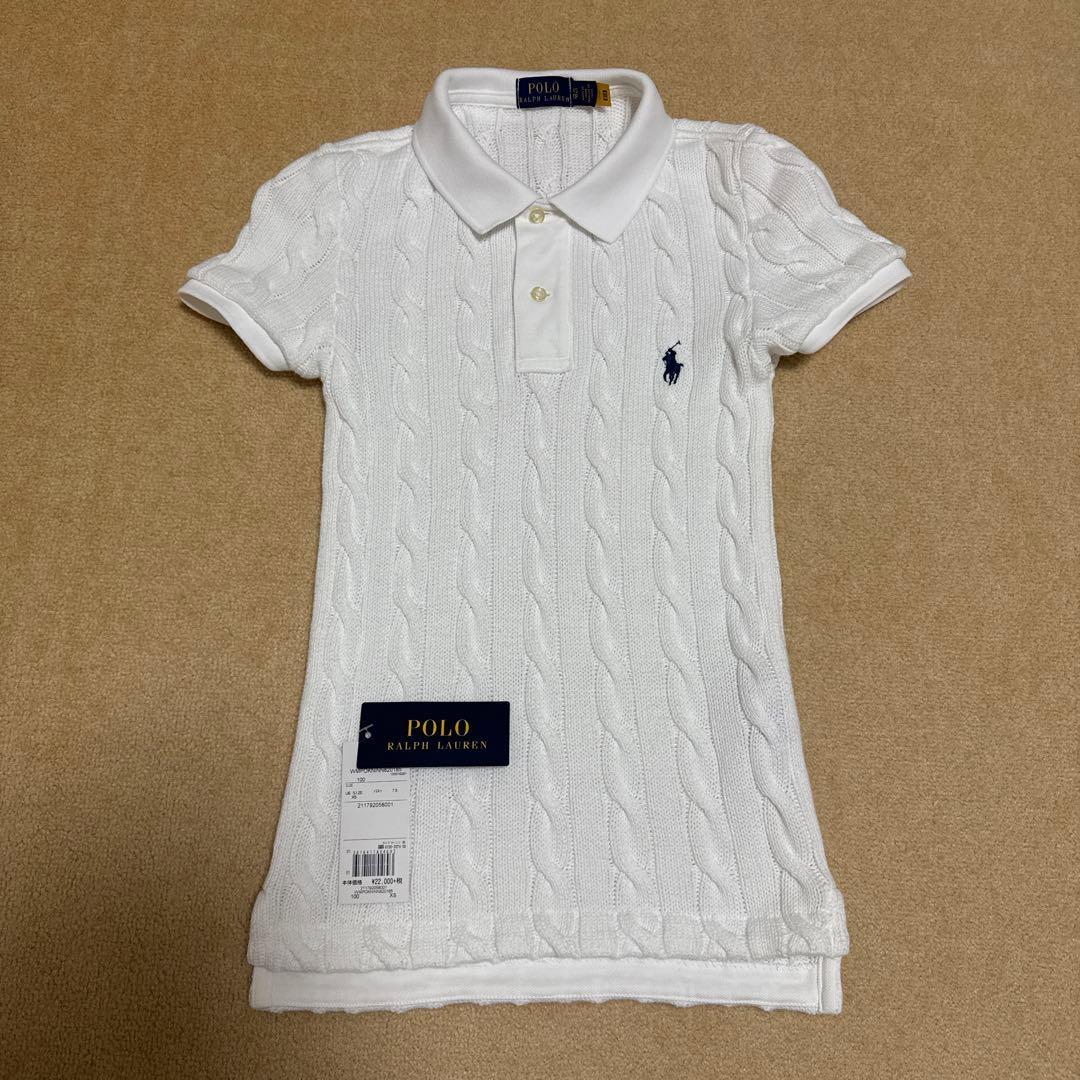 POLO ラルフローレン ケーブルニットコットンカーディガン ポロシャツ ポニー