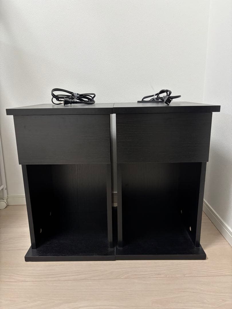 【超美品】2個セット 引き出し付きサイドテーブル 幅30cm