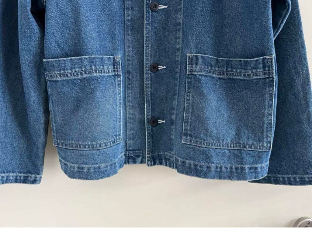 “ハーベスティ”デニムカバーオール・ユニセックス・ユーズド加工・サイズ1