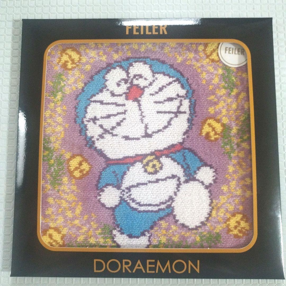 フェイラー　ドラえもん　ハンカチ　ラブリーキャッツ　ミモザ　２枚セット