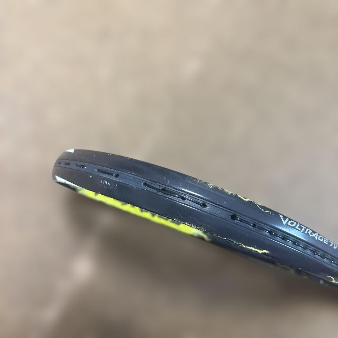 中古ボルトレイジ7VテニスラケットUL1ガットハイジャパ激レアステッカー28
