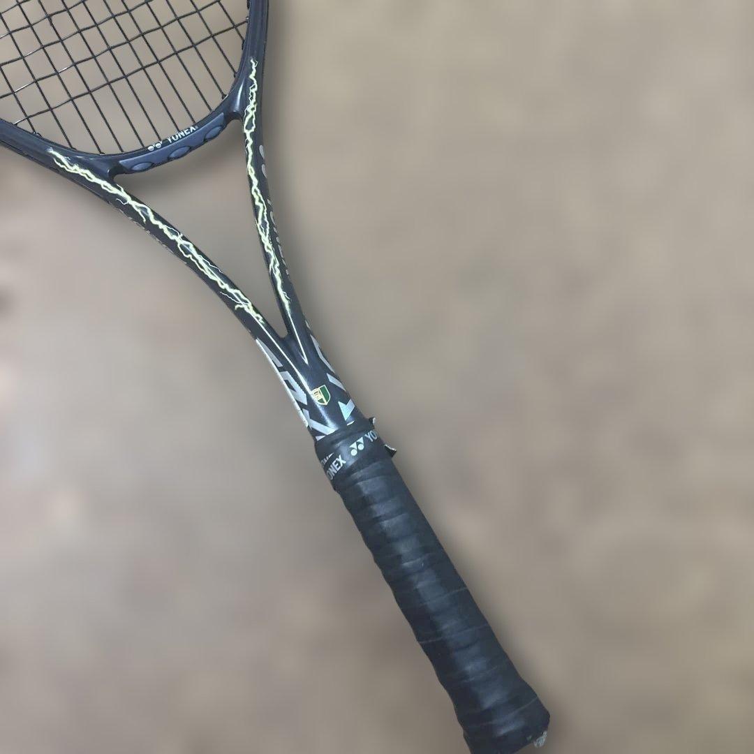 中古ボルトレイジ7VテニスラケットUL1ガットハイジャパ激レアステッカー28