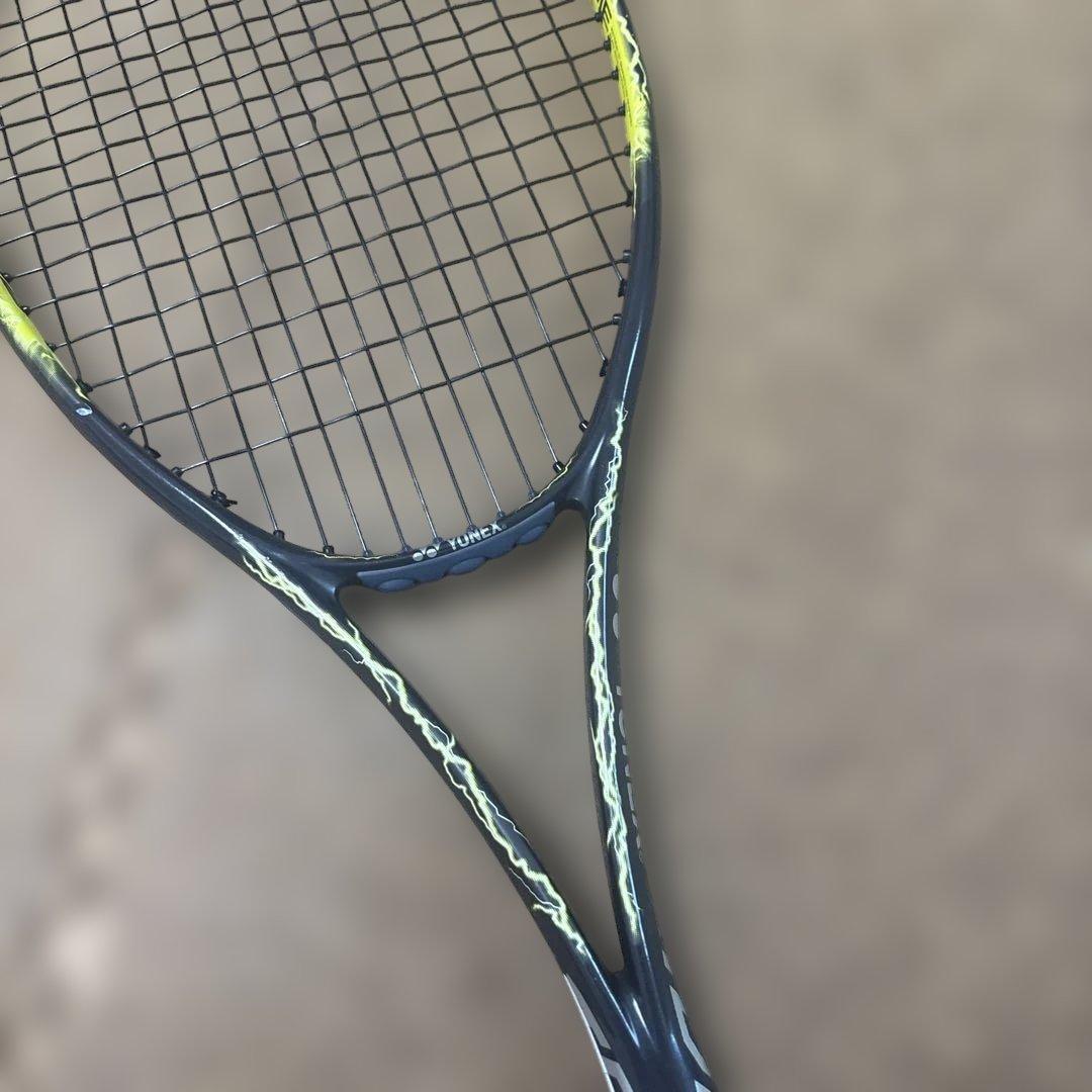 中古ボルトレイジ7VテニスラケットUL1ガットハイジャパ激レアステッカー28