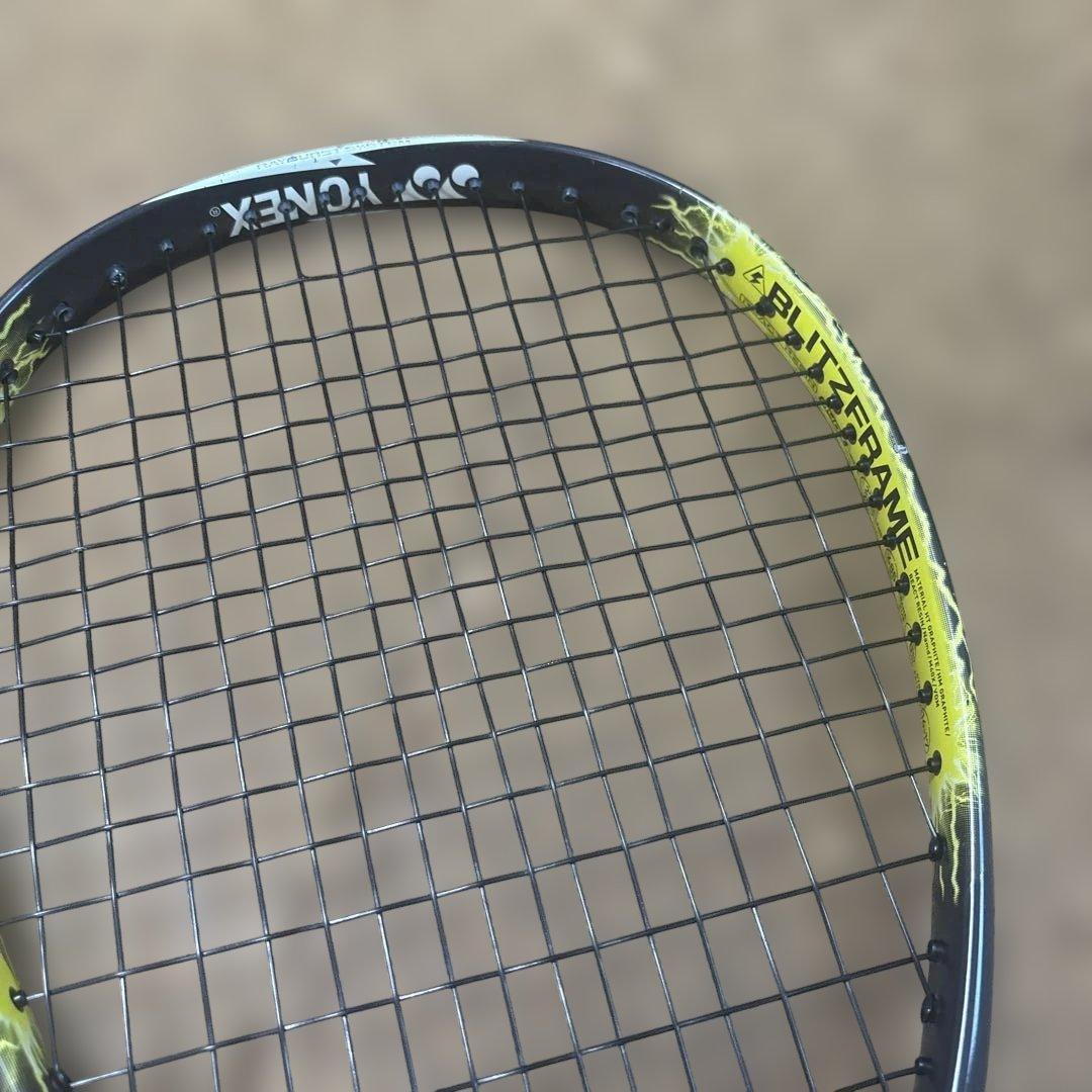 中古ボルトレイジ7VテニスラケットUL1ガットハイジャパ激レアステッカー28