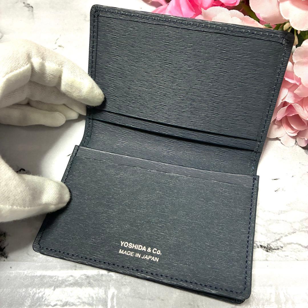 ほぼ未使用 PORTER 名刺入れ カレント カードケース 吉田カバン ネイビー