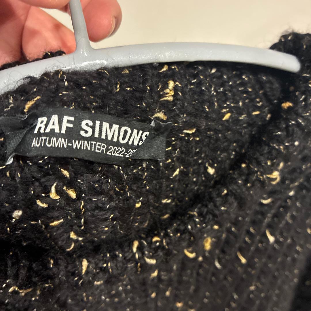 RAF SIMONS 黒 ニット セーター 美品　サイズXL