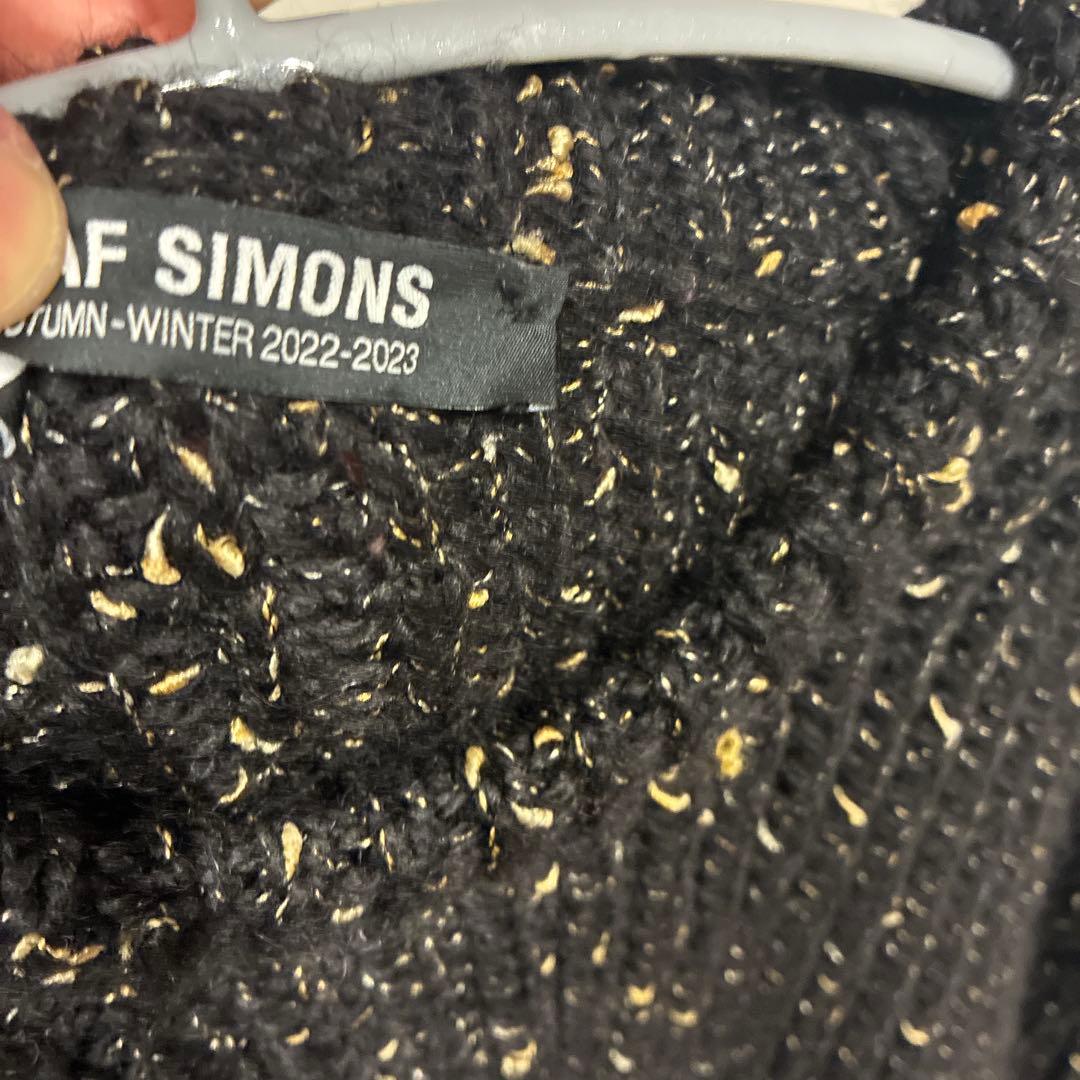 RAF SIMONS 黒 ニット セーター 美品　サイズXL