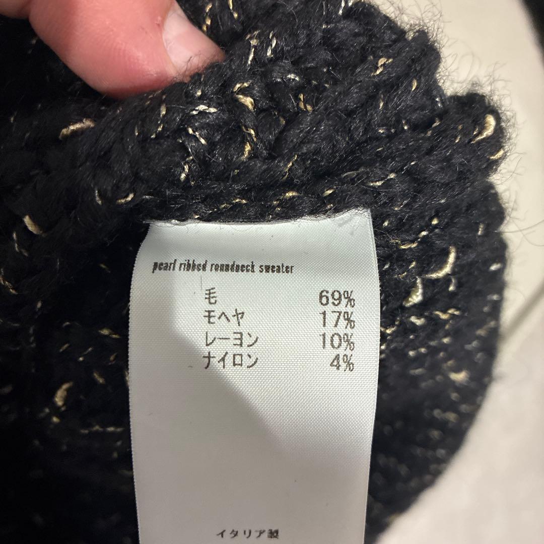 RAF SIMONS 黒 ニット セーター 美品　サイズXL