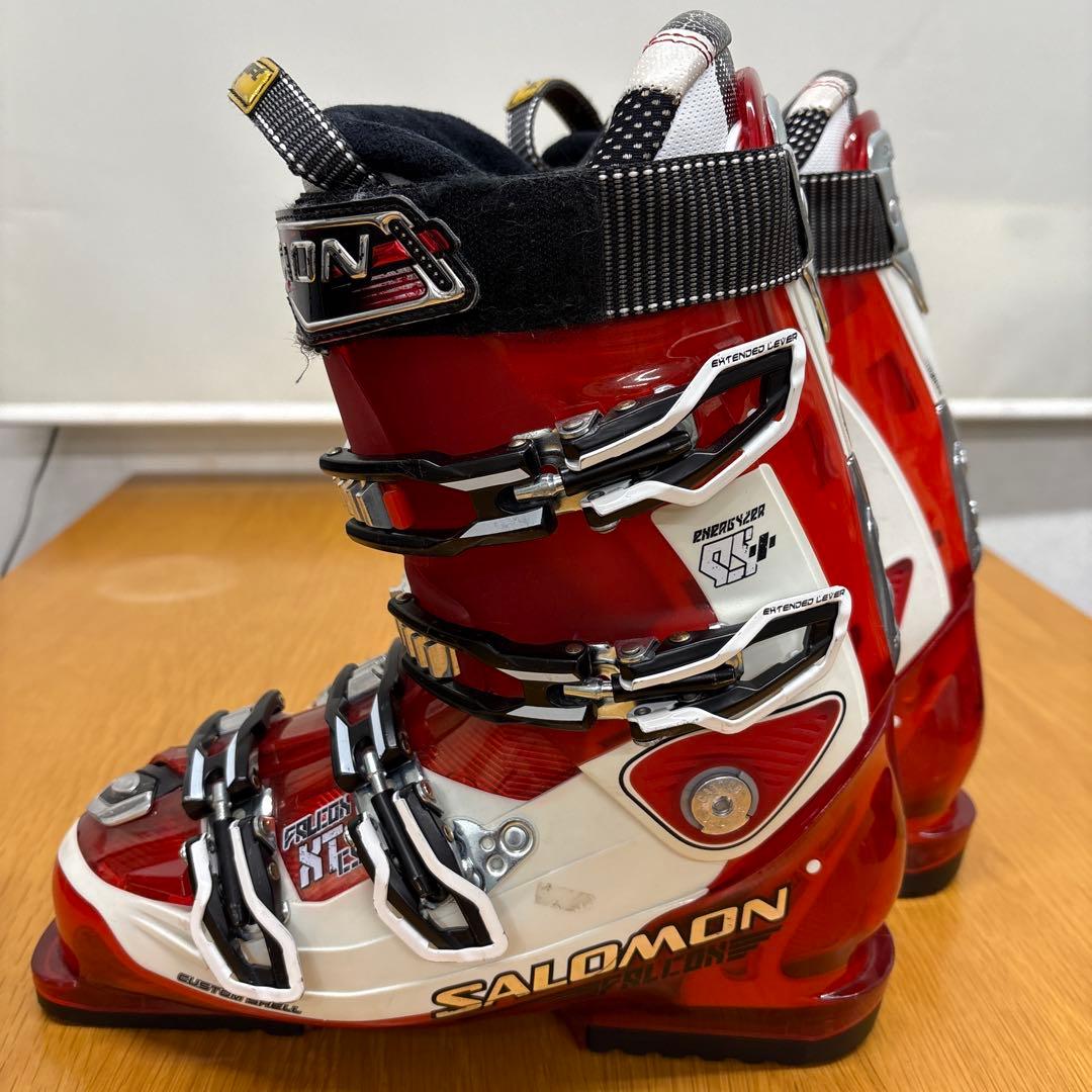 SALOMON FALCON XT CS スキー用ブーツ、レッド/ホワイト