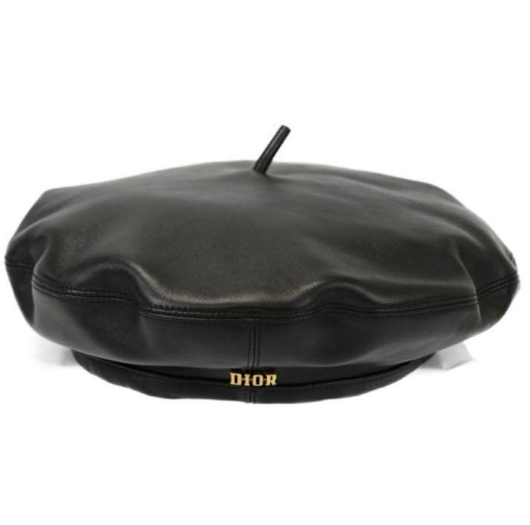 本日限定セールChristian Dior レザーベレー帽