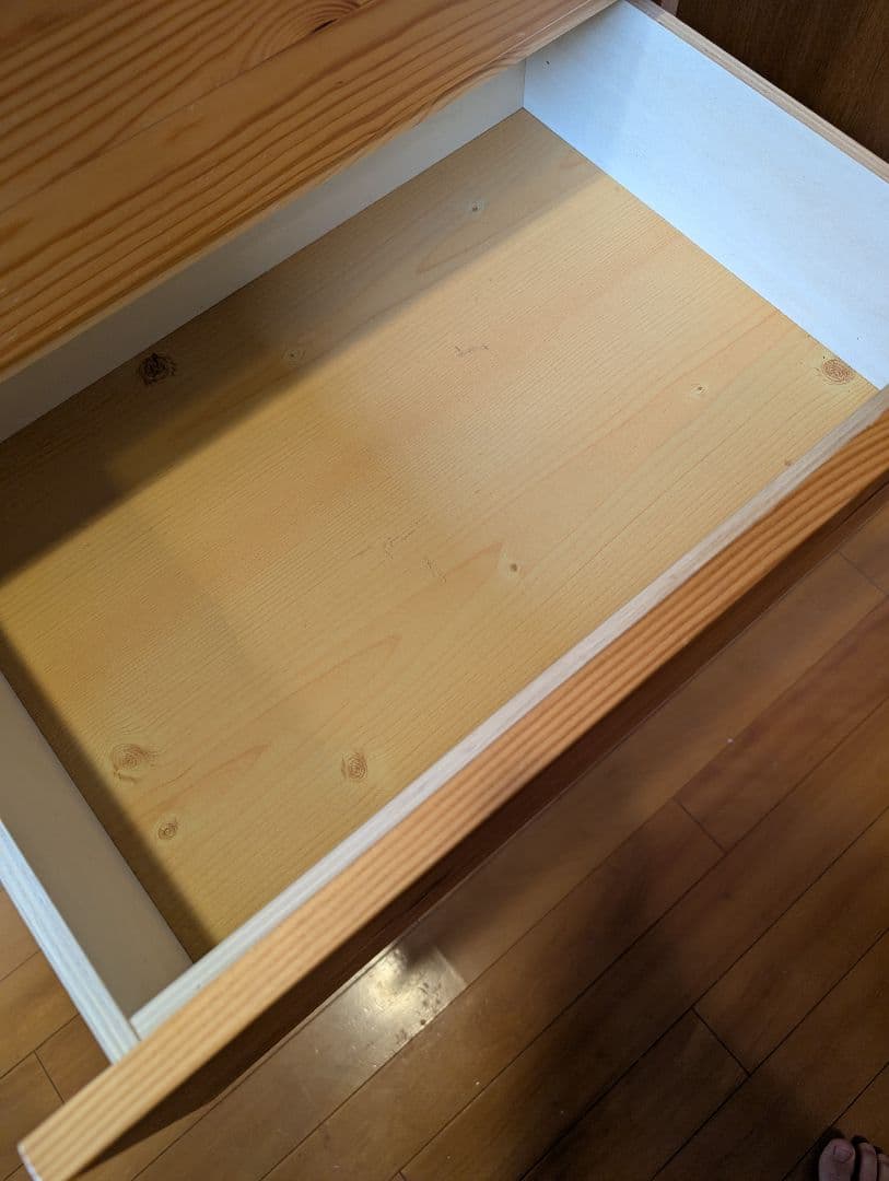 《送料込》無印良品 パイン材チェスト4段 木製家具 衣類収納 タンス廃盤品