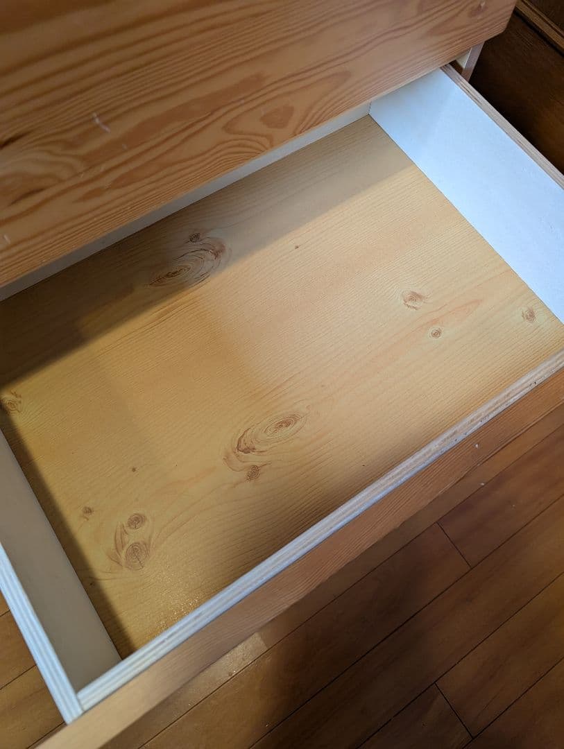 《送料込》無印良品 パイン材チェスト4段 木製家具 衣類収納 タンス廃盤品