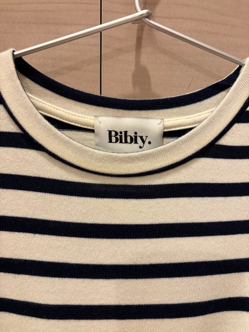 napi！Bibiy. ストライプ フリル 長袖トップス