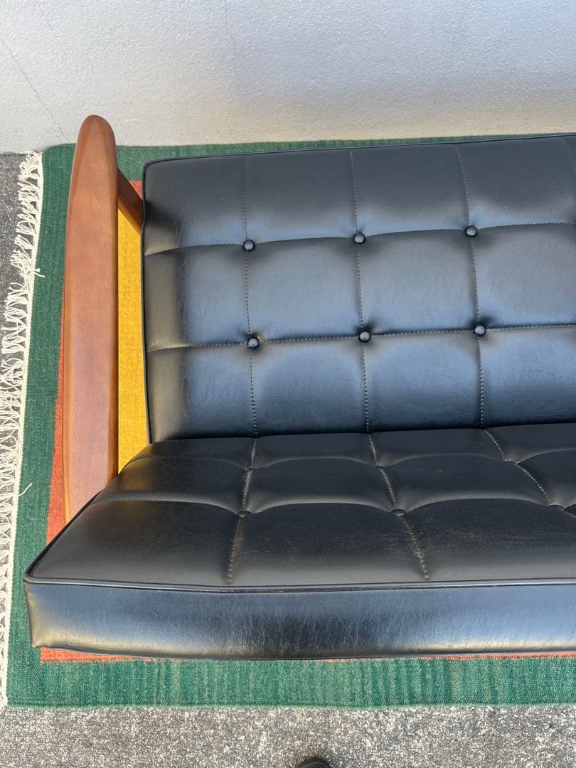 ( ◠‿◠ )　カリモク60　Kチェア2シーター　スタンダードブラック