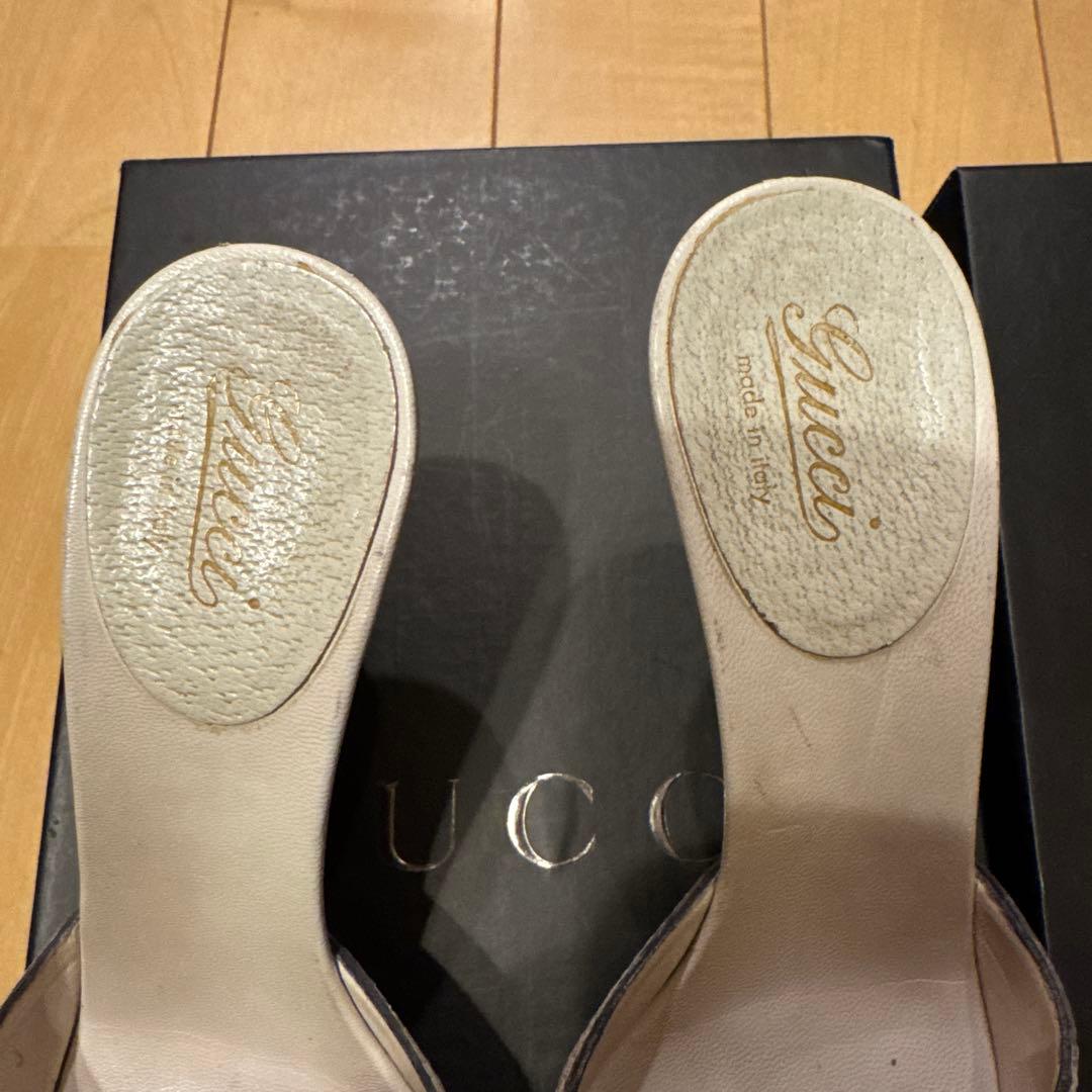 Gucci バンブー装飾 ハイヒールミュール　サイズ34.5