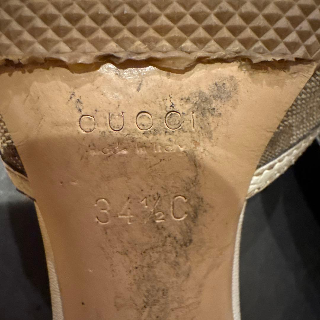 Gucci バンブー装飾 ハイヒールミュール　サイズ34.5
