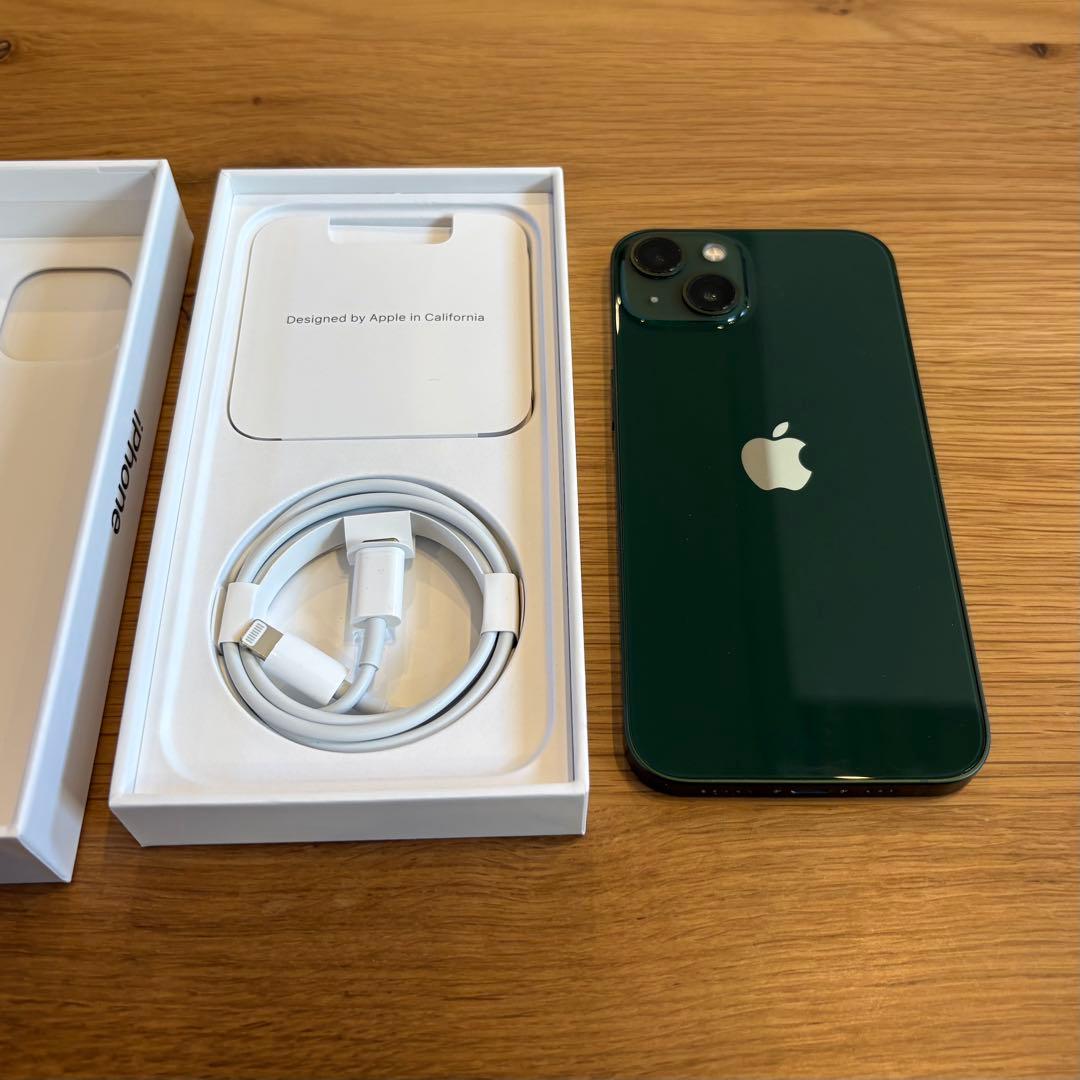 【値下げしました】Apple iPhone 13 ミッドナイトグリーン 本体