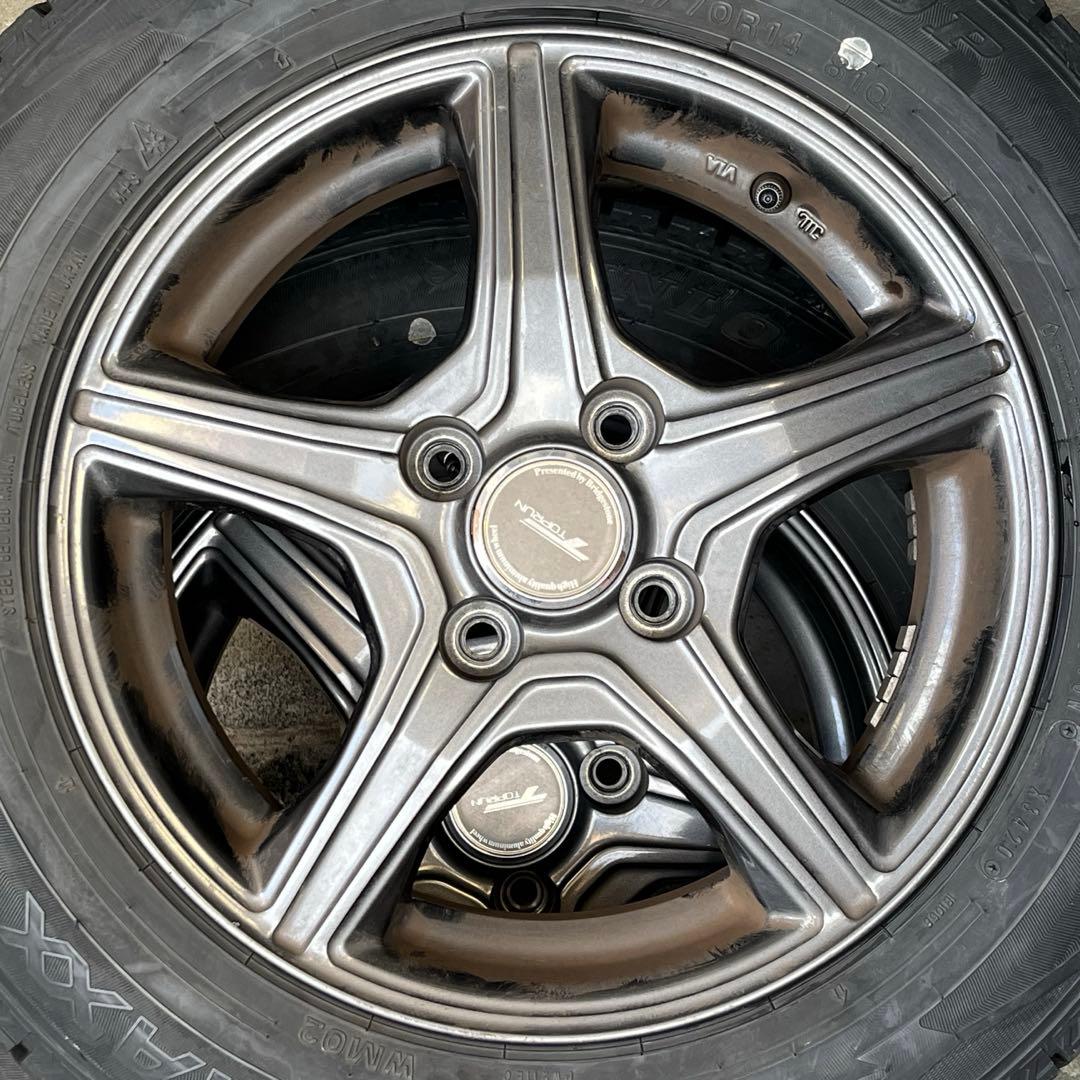 ① 165/70R14 スタッドレス タイヤホイール 4本セット