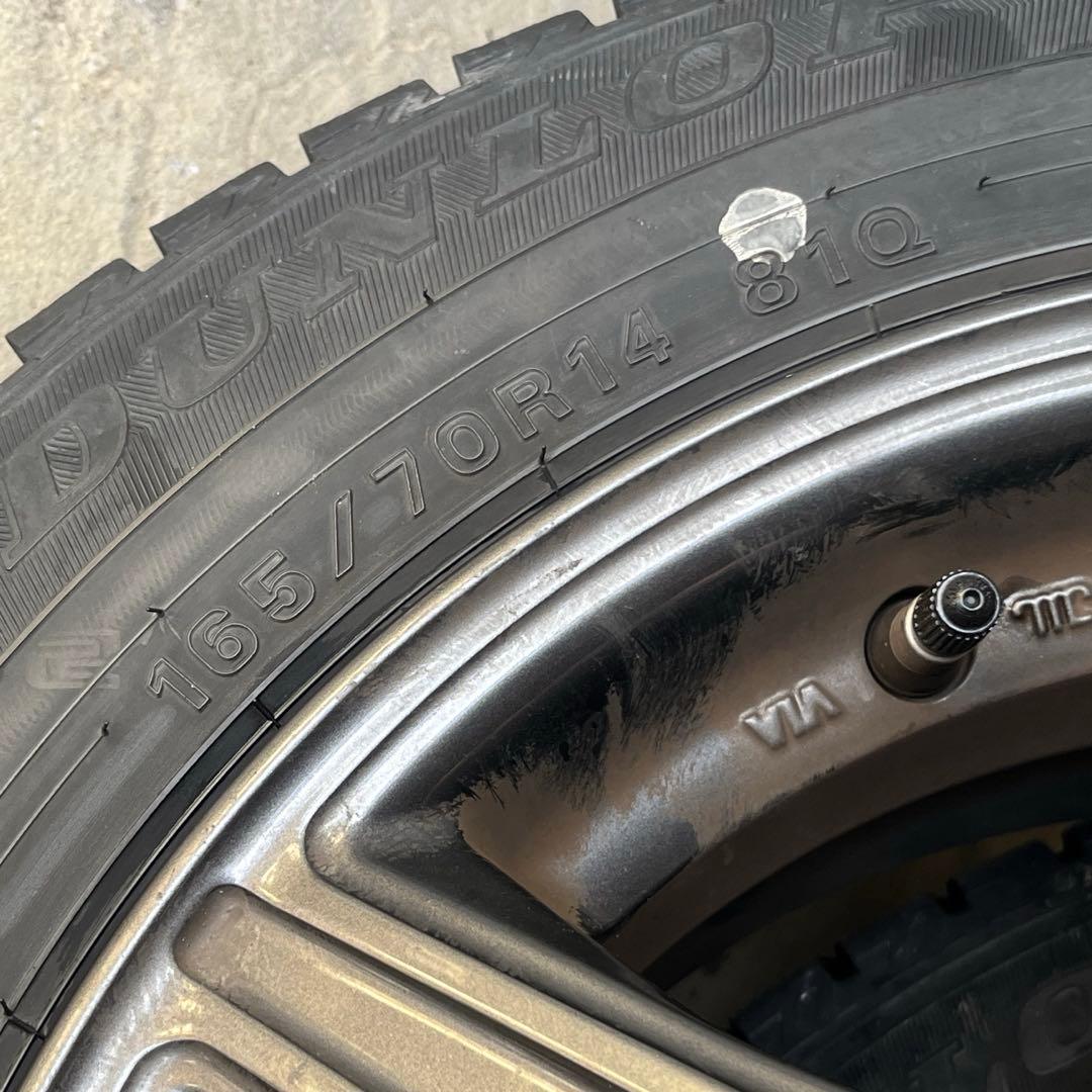 ① 165/70R14 スタッドレス タイヤホイール 4本セット