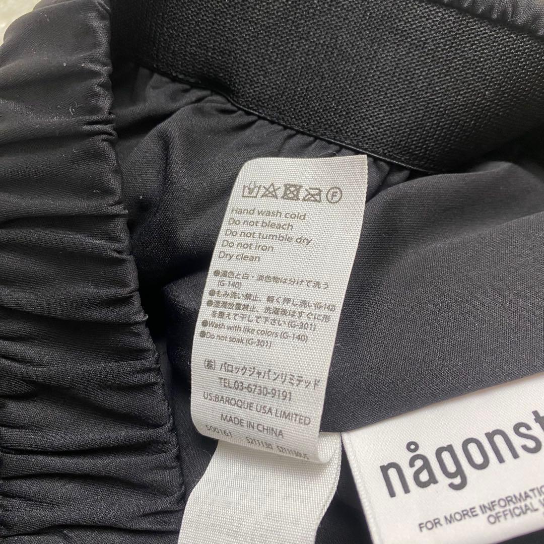 22AW✨ナゴンスタンス　パラシュートパンツ　カジュアルパンツ　ナイロン　黒　M