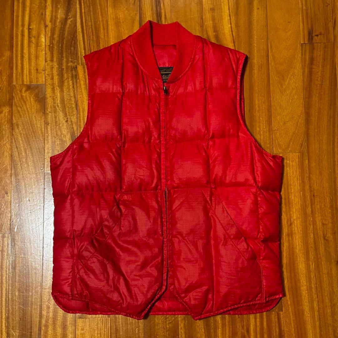 80s ビンテージ 黒タグ エディバウアー ダウンベスト カナディアンベスト