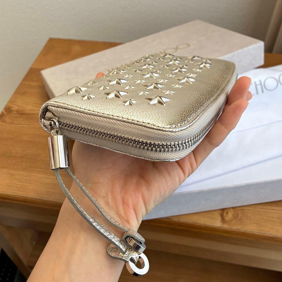 最終価格☆新品未使用 JIMMY CHOO FILIPA シャンパン×シルバー