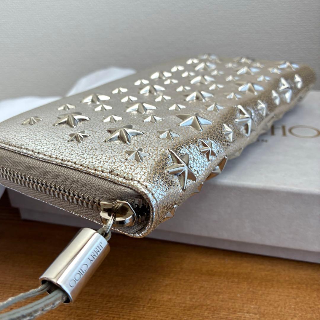 最終価格☆新品未使用 JIMMY CHOO FILIPA シャンパン×シルバー