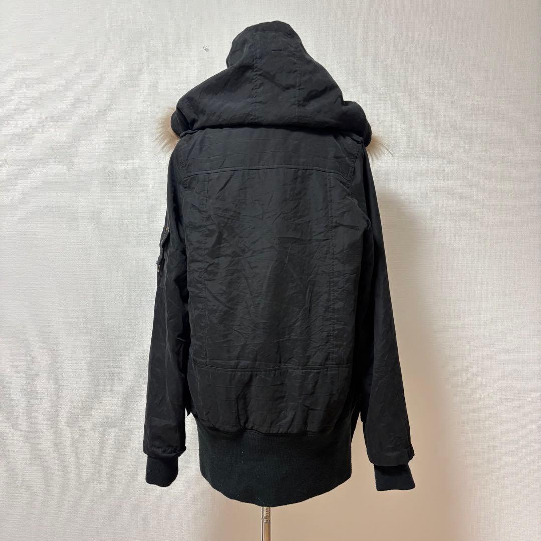 値下げ◎y2k グランジ ファイヤーマン ファーベスト付き モッズコート