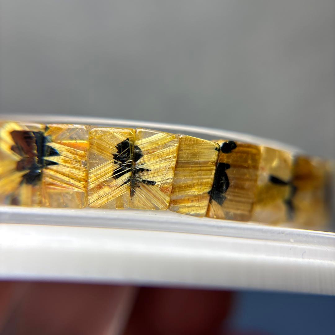 太陽放射ルチル　バングル　3-21