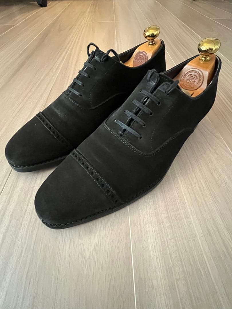 6Ｄクロケット＆ジョーンズ　BELGRAVE 黒スエード　ダイナイトソール