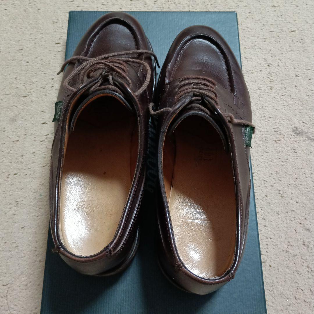 Paraboot ブラウン レザー ドレスシューズ