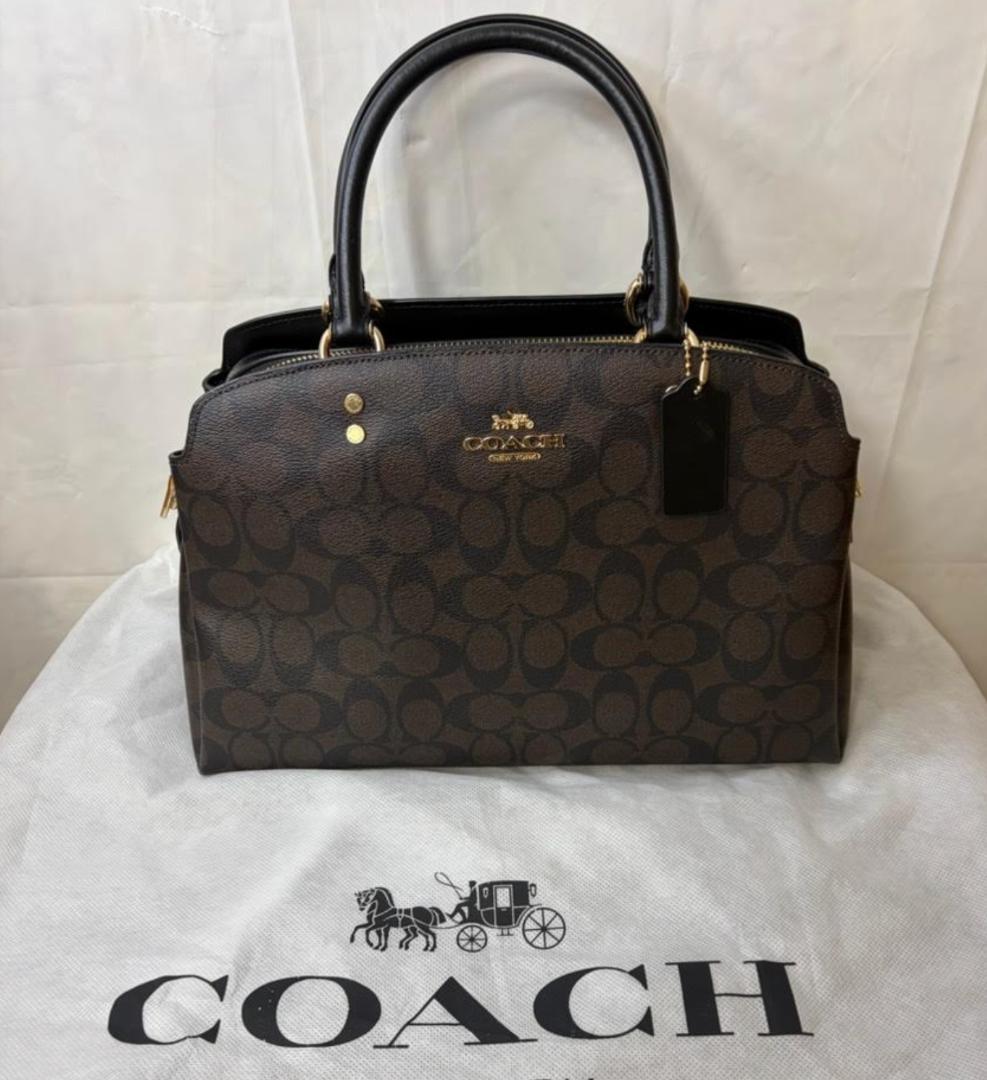 A*ん様 COACH コーチ F 91495 2WAY レザーシグネチャーハンド