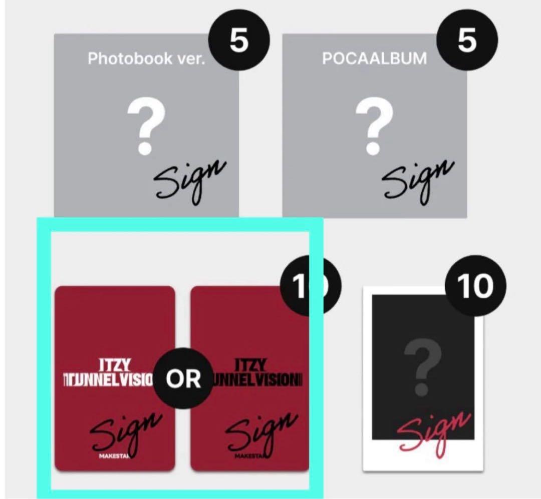 ITZY makestar ラキドロ　直筆サイン入り　トレカ　チェリョン