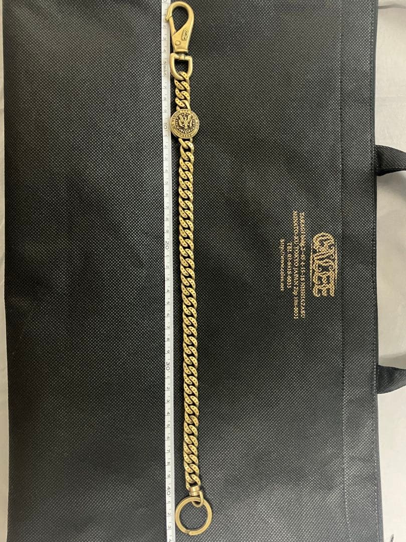 CALEE ウォレットチェーン ブラス