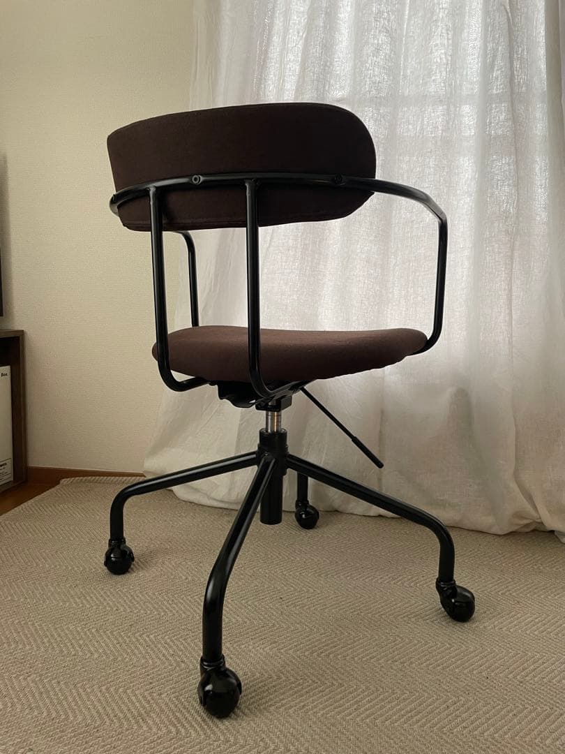 【KANADEMONO】 デスクチェア アーム付き