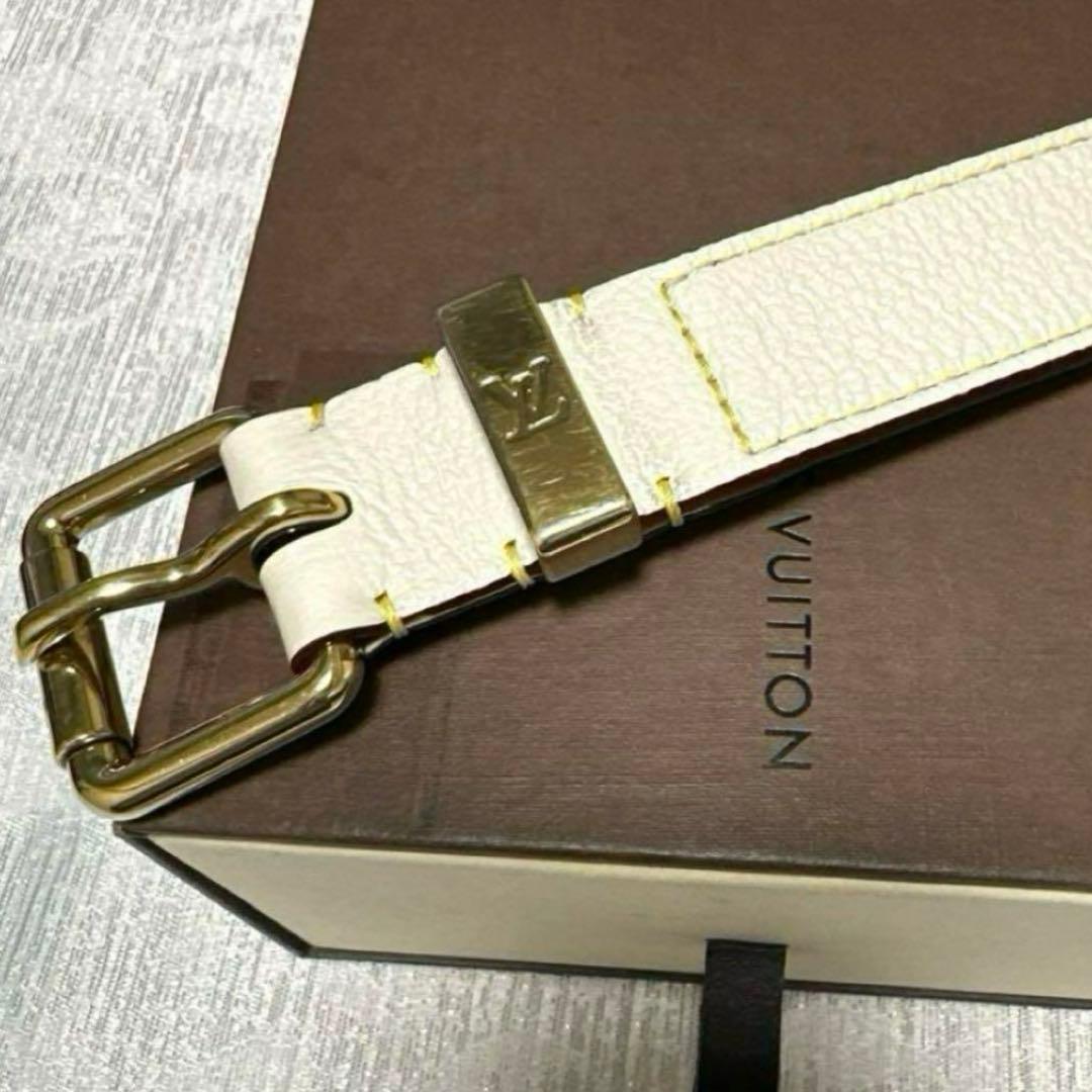 ルイ・ヴィトン サンチュール スハリ スタッズ ベルト ブロン レディース