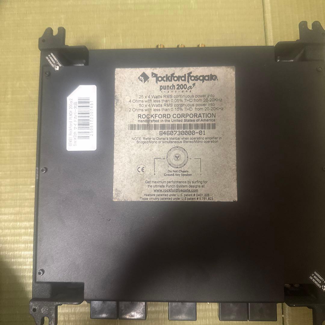 FUSION Super Flat スピーカー 黒 ロックフォードアンプセット