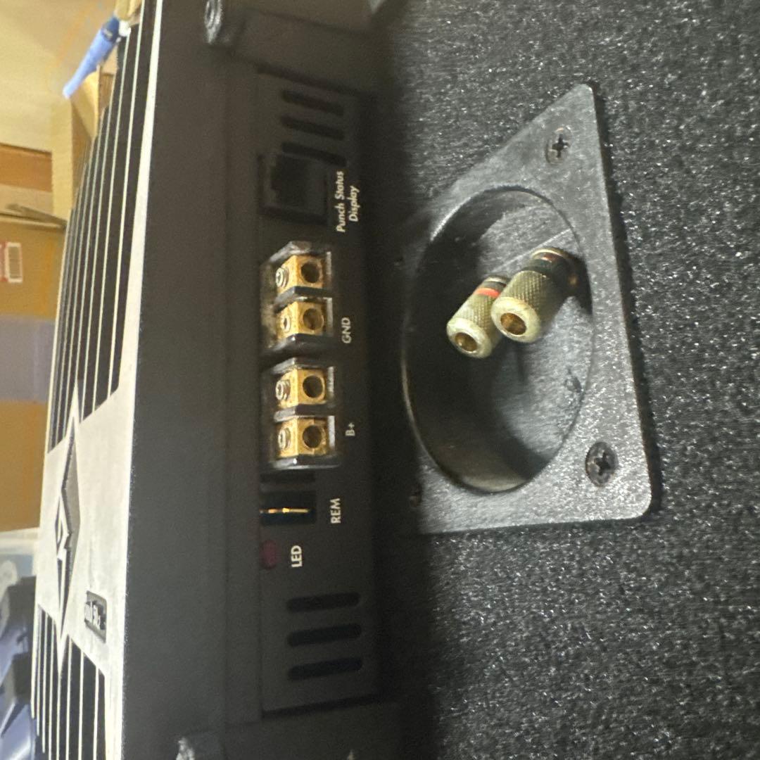 FUSION Super Flat スピーカー 黒 ロックフォードアンプセット