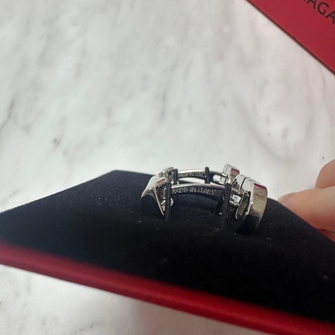 FERRAGAMO チェーンリンク カフリンクス