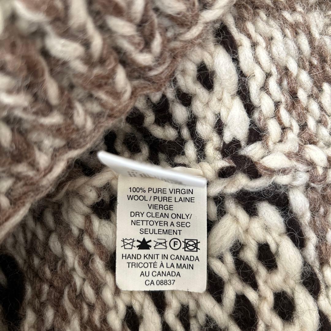 【1回着用のみ美品】Kanata 鹿柄 厚手ニット Lサイズ表記サイズ40】