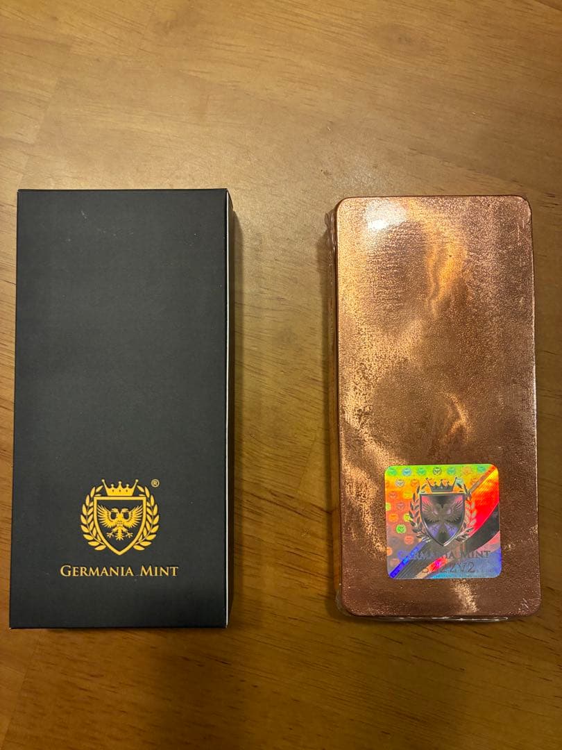 ⭐︎美品　GERMANIA MINT 999.9 純銅バー 1000g