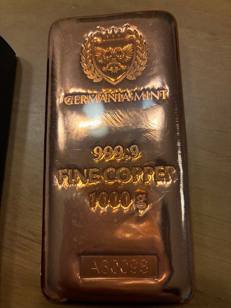 ⭐︎美品　GERMANIA MINT 999.9 純銅バー 1000g