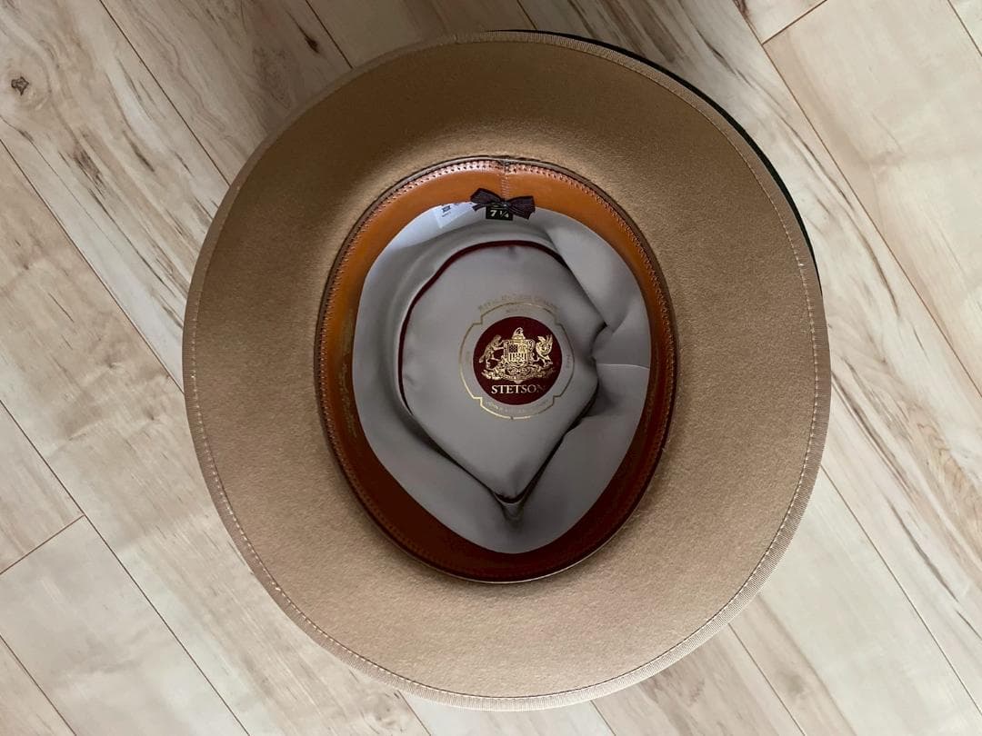 ステットソン　ハット　ベージュ　ジョニーデップ　ウエスタン　ラビット　ビーバー