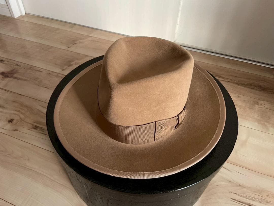 ステットソン　ハット　ベージュ　ジョニーデップ　ウエスタン　ラビット　ビーバー